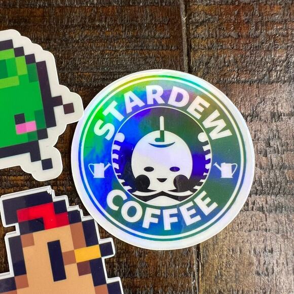 Stardew Valley Sticker Pack, Junimo, Stardew Coffee, Stardew Chickens - Picture 3 of 8